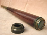 Large single draw marine telescope signed C WEST LONDON, DAY or NIGHT.